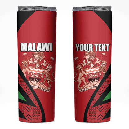 Custom Malawi Cricket Skinny Tumbler Go Champions Dziko la Malawi - African Pride