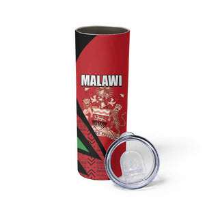 Custom Malawi Cricket Skinny Tumbler Go Champions Dziko la Malawi - African Pride