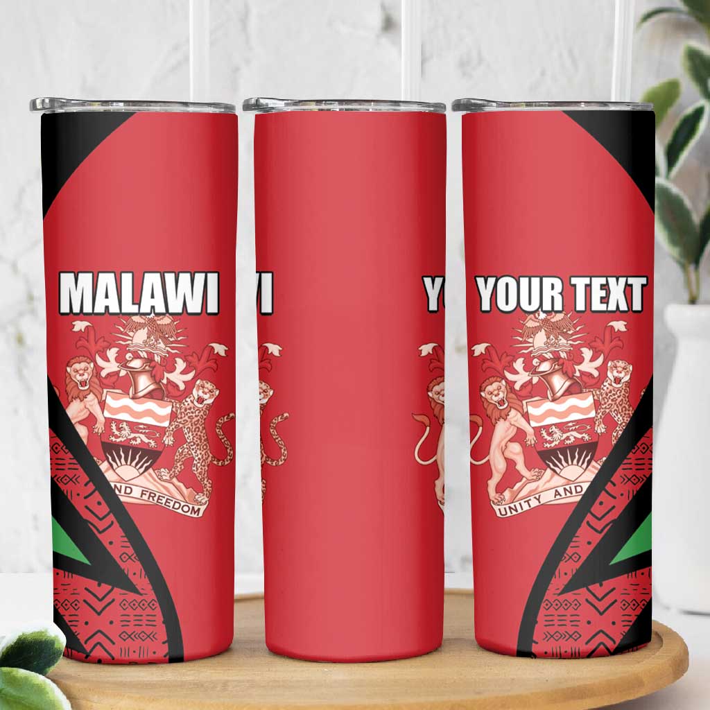 Custom Malawi Cricket Skinny Tumbler Go Champions Dziko la Malawi - African Pride