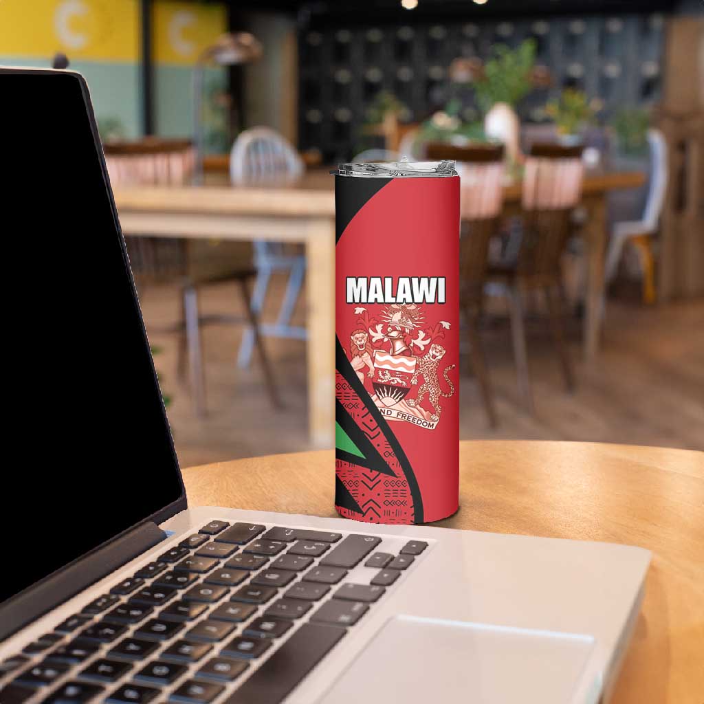 Custom Malawi Cricket Skinny Tumbler Go Champions Dziko la Malawi - African Pride