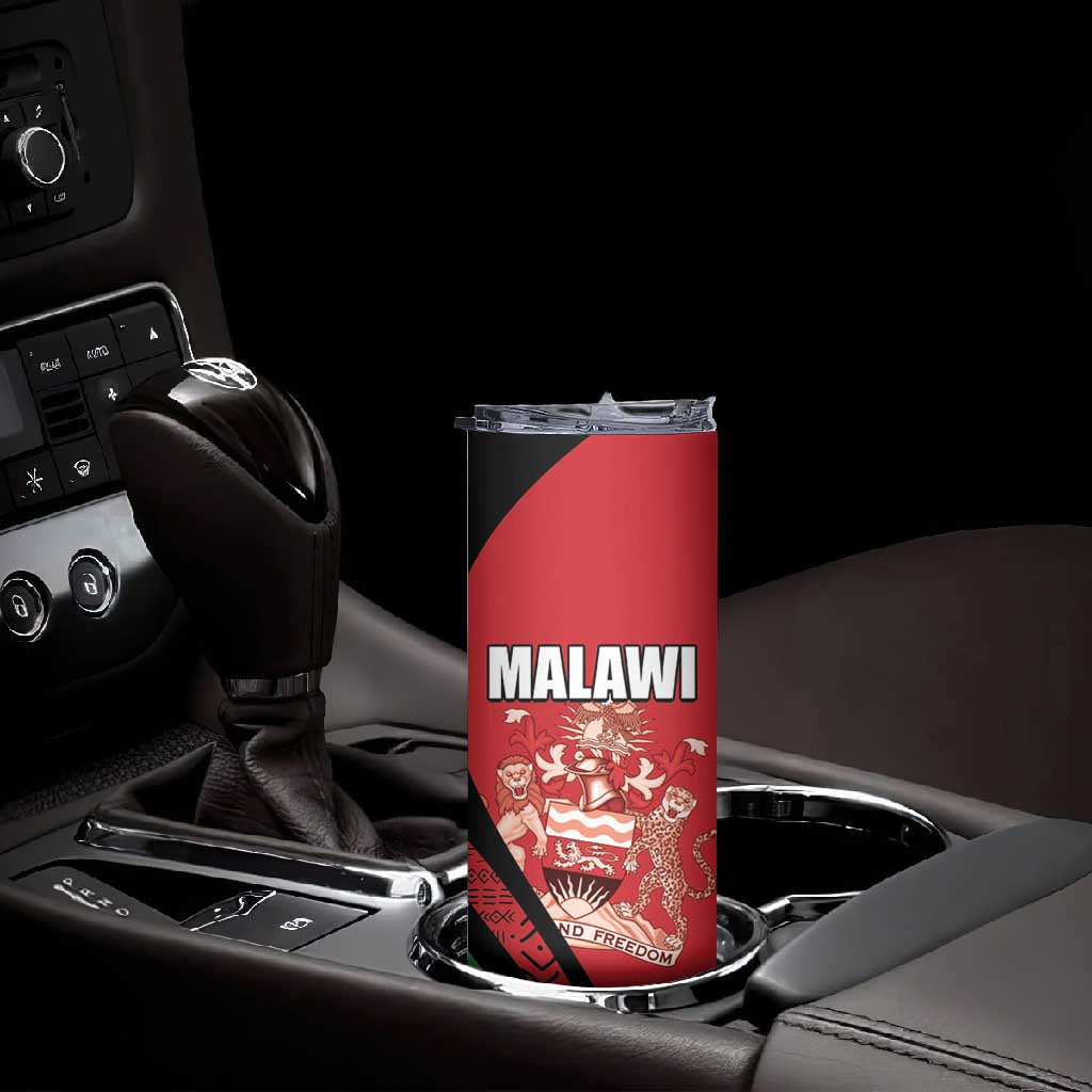 Custom Malawi Cricket Skinny Tumbler Go Champions Dziko la Malawi - African Pride