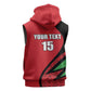 Custom Malawi Cricket Sleeveless Zip Hoodie Go Champions Dziko la Malawi - African Pride