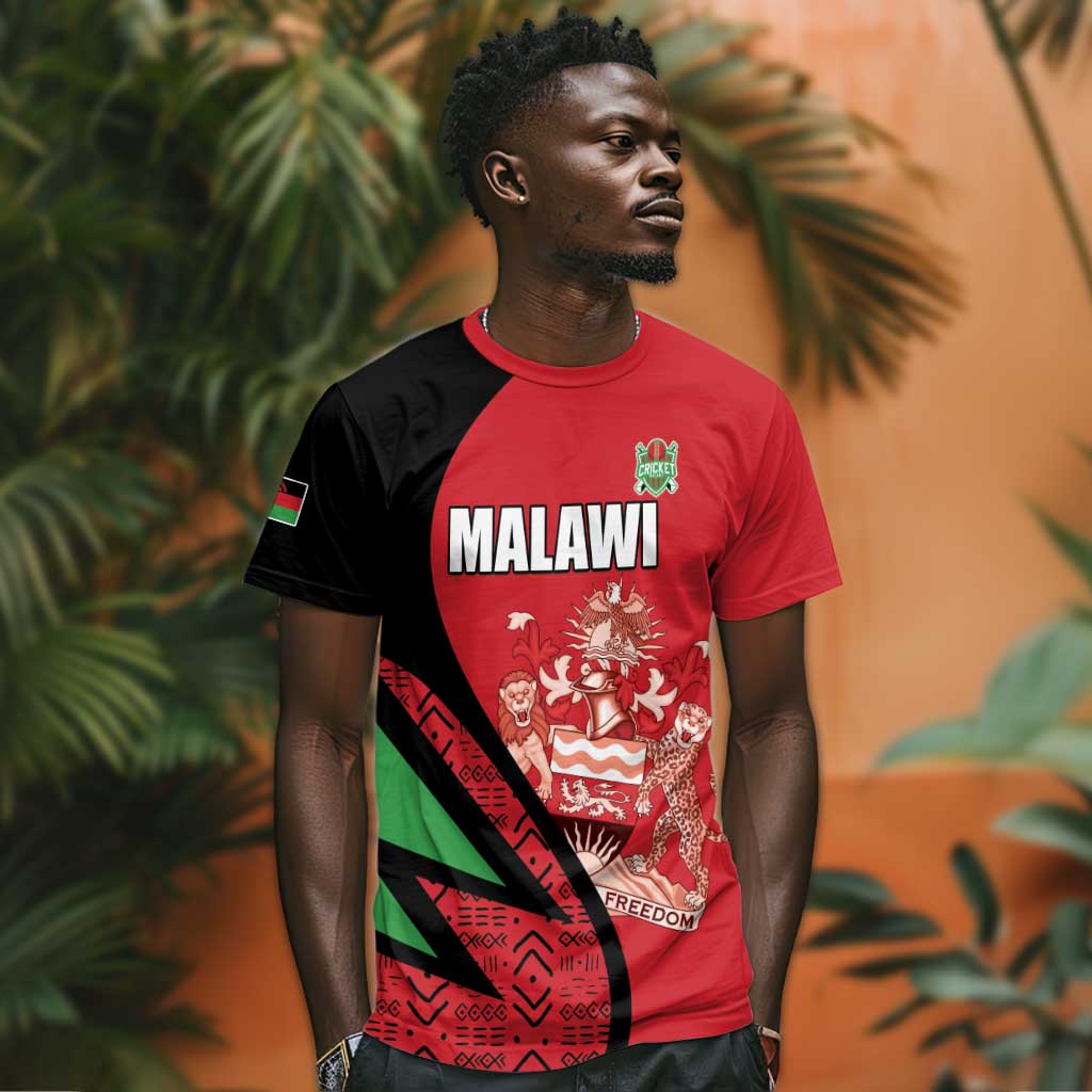 Custom Malawi Cricket T shirt Go Champions Dziko la Malawi - African Pride