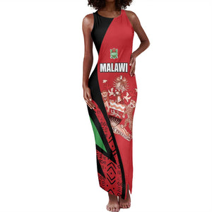 Custom Malawi Cricket Tank Maxi Dress Go Champions Dziko la Malawi - African Pride
