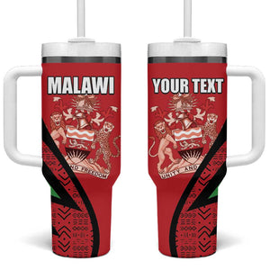 Custom Malawi Cricket Tumbler With Handle Go Champions Dziko la Malawi - African Pride