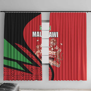 Malawi Cricket Window Curtain Go Champions Dziko la Malawi - African Pride