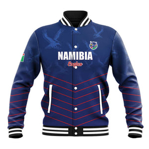 Custom Namibia Cricket Baseball Jacket Go Champions - African Pride