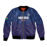 Custom Namibia Cricket Bomber Jacket Go Champions - African Pride