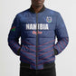 Custom Namibia Cricket Bomber Puffer Jacket Go Eagles Go
