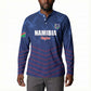 Custom Namibia Cricket Button Sweatshirt Go Eagles Go