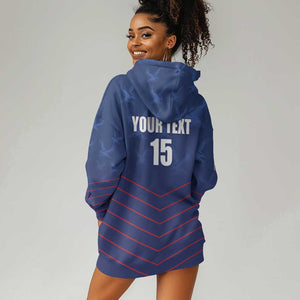 Custom Namibia Cricket Hoodie Dress Go Champions - African Pride