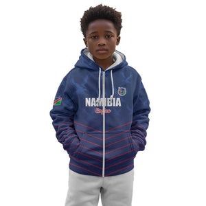 Custom Namibia Cricket Kid Hoodie Go Champions - African Pride
