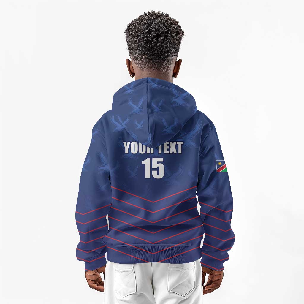 Custom Namibia Cricket Kid Hoodie Go Champions - African Pride