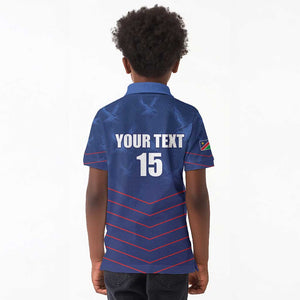 Custom Namibia Cricket Kid Polo Shirt Go Champions - African Pride