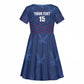 Custom Namibia Cricket Kid Short Sleeve Dress Go Champions - African Pride
