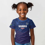 Custom Namibia Cricket Kid T shirt Go Champions - African Pride