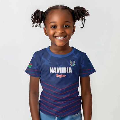 Custom Namibia Cricket Kid T shirt Go Champions - African Pride