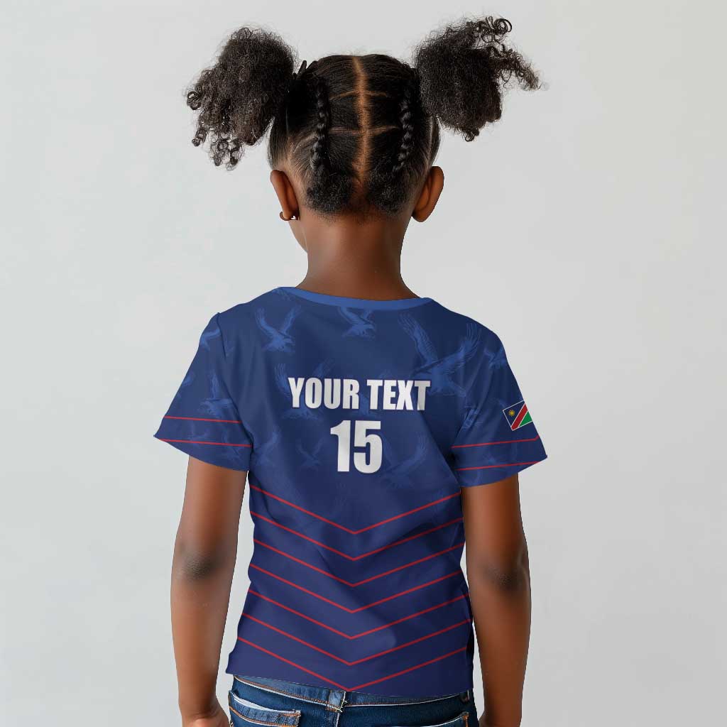 Custom Namibia Cricket Kid T shirt Go Champions - African Pride