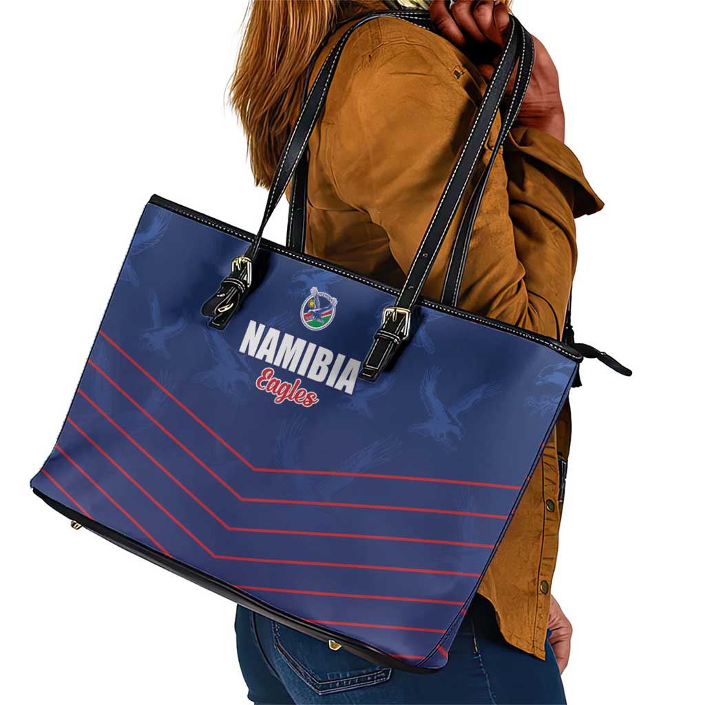 Namibia Cricket Leather Tote Bag Go Champions - African Pride