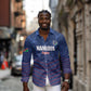Custom Namibia Cricket Long Sleeve Button Shirt Go Champions - African Pride
