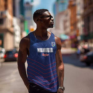Custom Namibia Cricket Men Tank Top Go Champions - African Pride