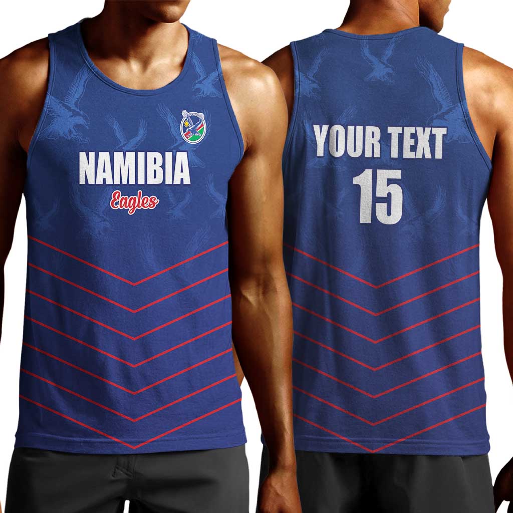 Custom Namibia Cricket Men Tank Top Go Champions - African Pride