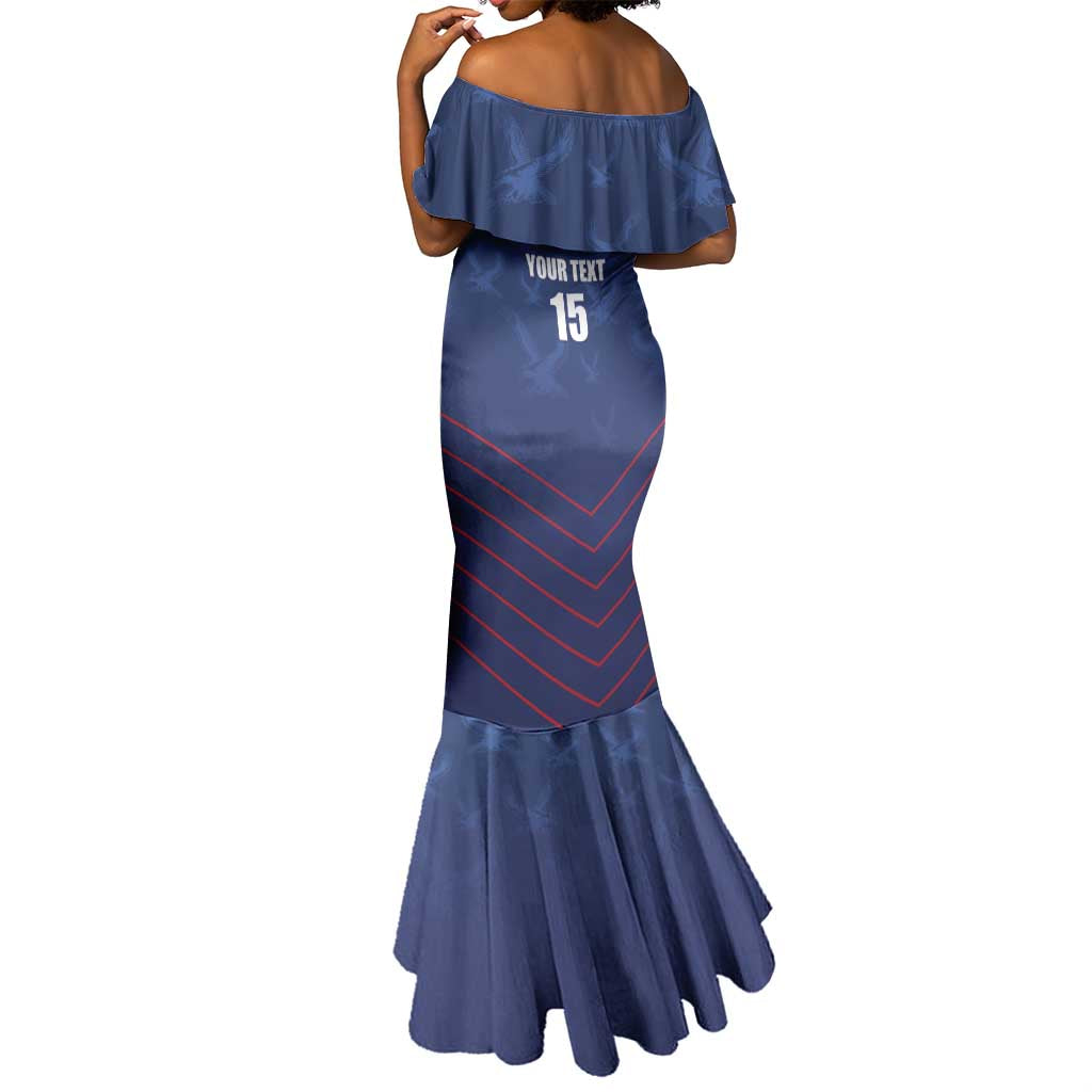 Custom Namibia Cricket Mermaid Dress Go Champions - African Pride