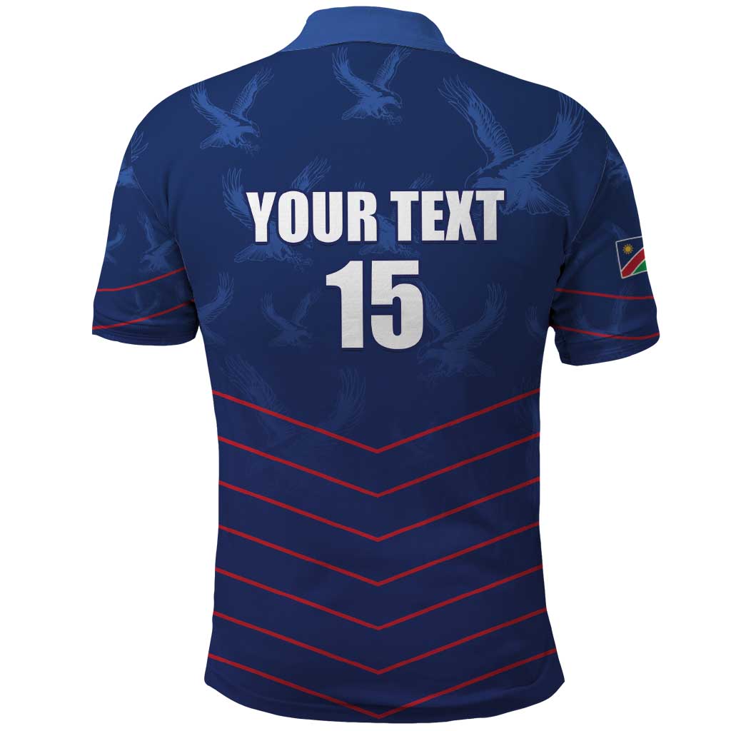 Custom Namibia Cricket Polo Shirt Go Champions - African Pride