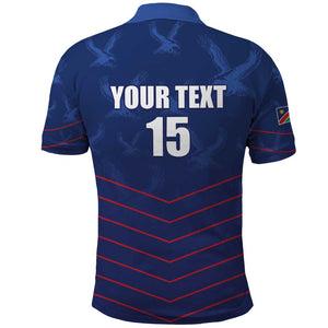 Custom Namibia Cricket Polo Shirt Go Champions - African Pride