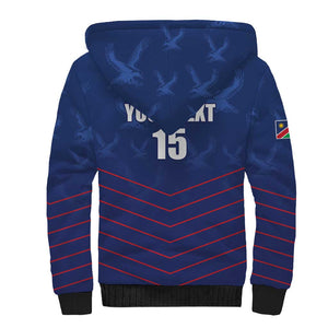 Custom Namibia Cricket Sherpa Hoodie Go Champions - African Pride