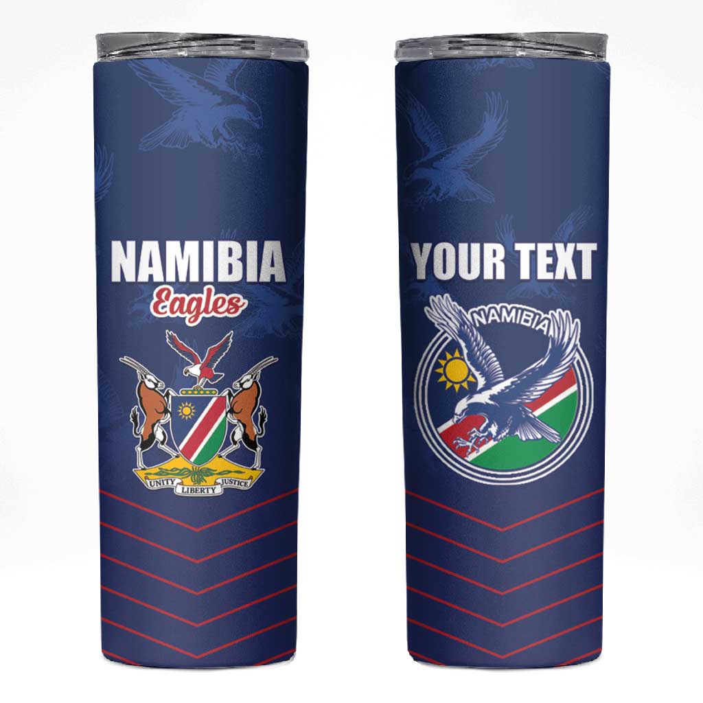 Custom Namibia Cricket Skinny Tumbler Go Champions - African Pride
