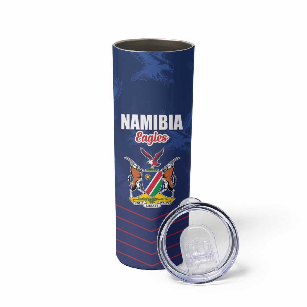 Custom Namibia Cricket Skinny Tumbler Go Champions - African Pride