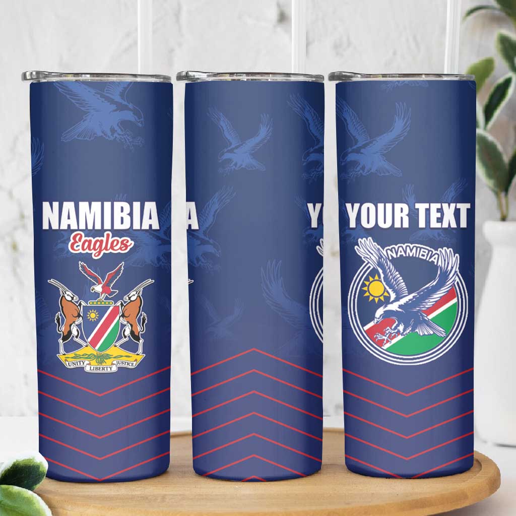 Custom Namibia Cricket Skinny Tumbler Go Champions - African Pride