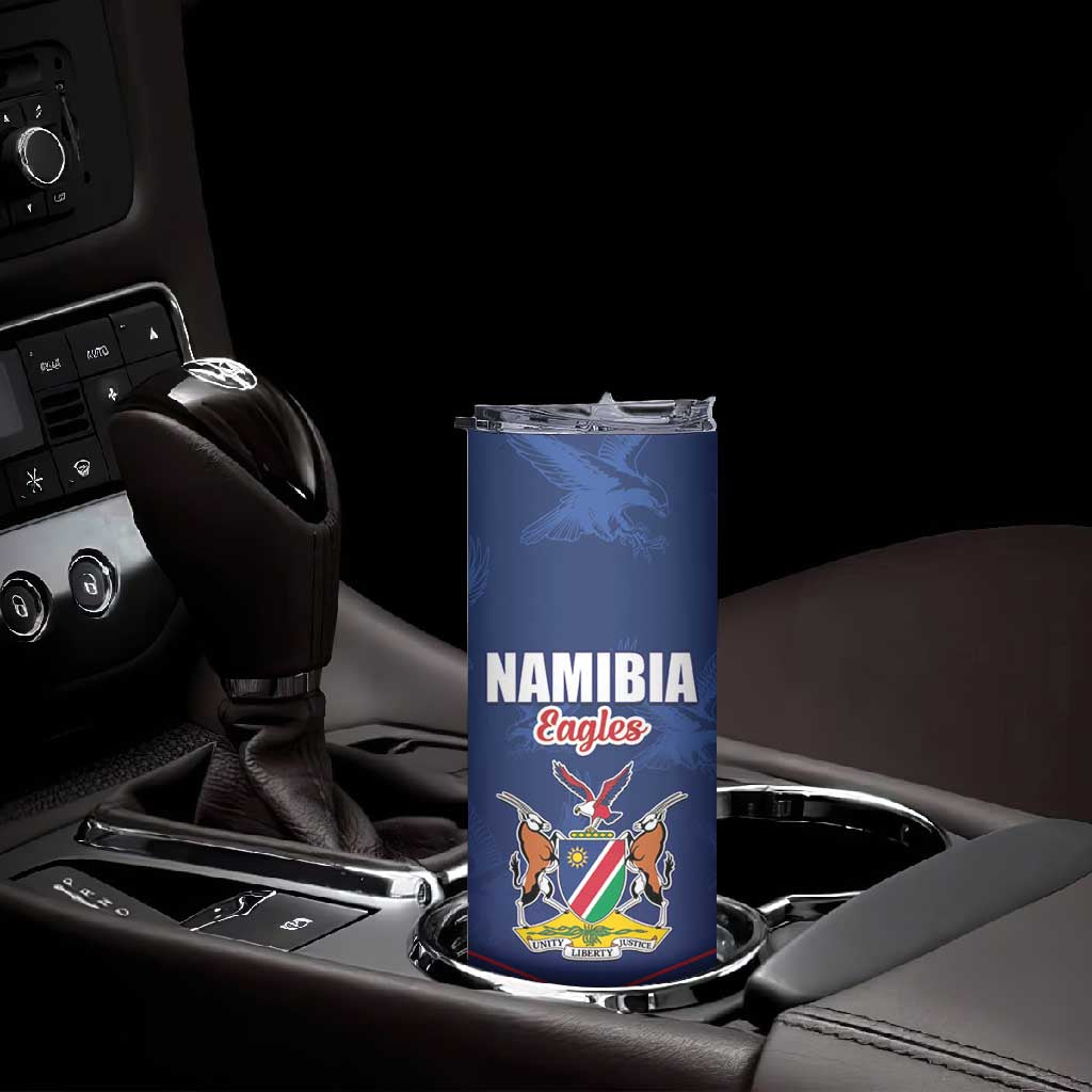 Custom Namibia Cricket Skinny Tumbler Go Champions - African Pride
