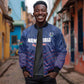 Custom Namibia Cricket Sleeve Zip Bomber Jacket Go Champions - African Pride