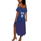 Custom Namibia Cricket Summer Maxi Dress Go Champions - African Pride