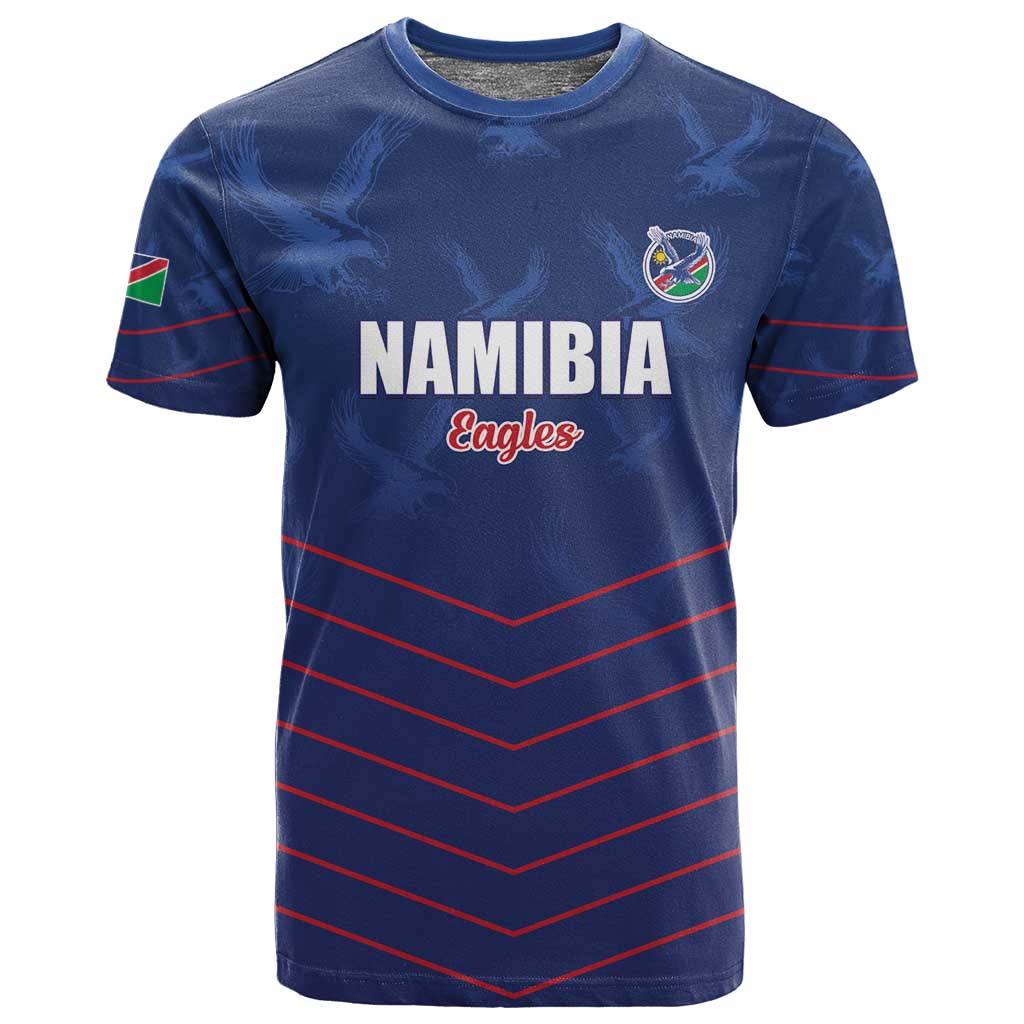 Custom Namibia Cricket T shirt Go Champions - African Pride