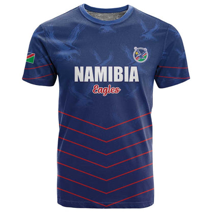 Custom Namibia Cricket T shirt Go Champions - African Pride