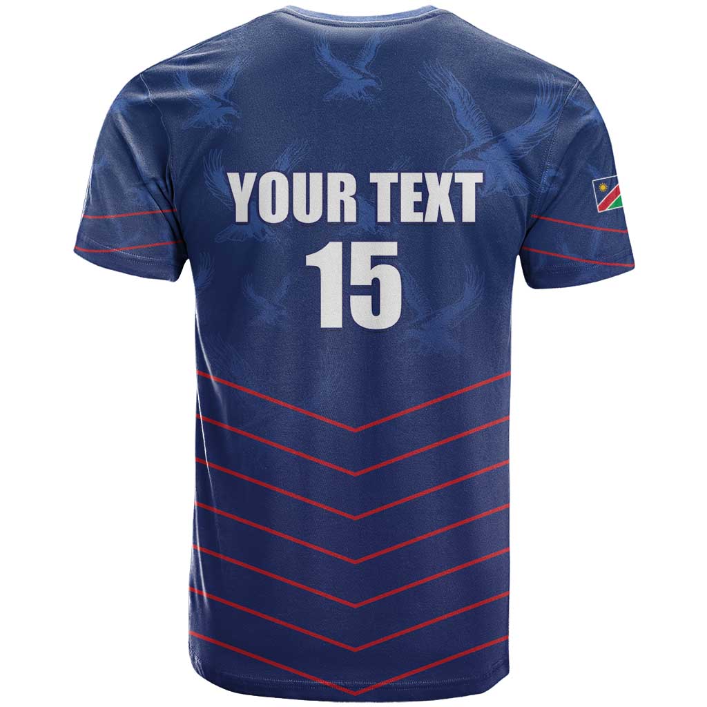 Custom Namibia Cricket T shirt Go Champions - African Pride