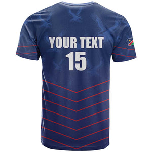 Custom Namibia Cricket T shirt Go Champions - African Pride
