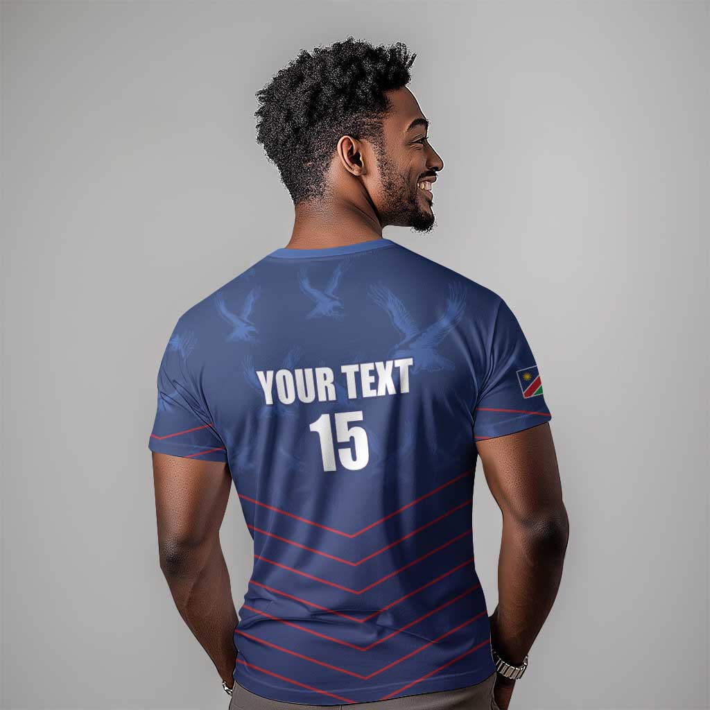 Custom Namibia Cricket T shirt Go Champions - African Pride