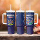 Custom Namibia Cricket Tumbler With Handle Go Champions - African Pride