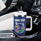 Custom Namibia Cricket Tumbler With Handle Go Champions - African Pride