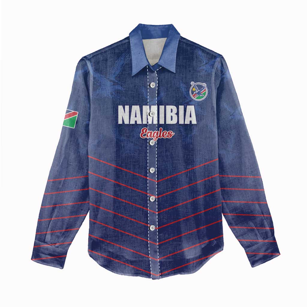 Custom Namibia Cricket Women Casual Shirt Go Champions - African Pride