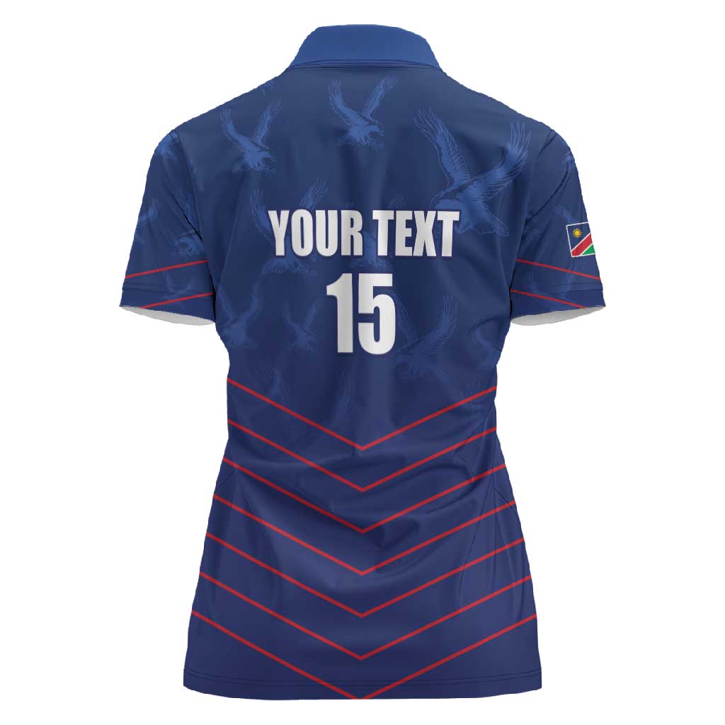 Custom Namibia Cricket Women Polo Shirt Go Champions - African Pride