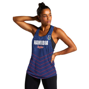 Custom Namibia Cricket Women Racerback Tank Go Champions - African Pride