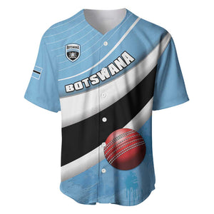 Custom Botswana Cricket Baseball Jersey Go Champions Baggy Blues - African Pride