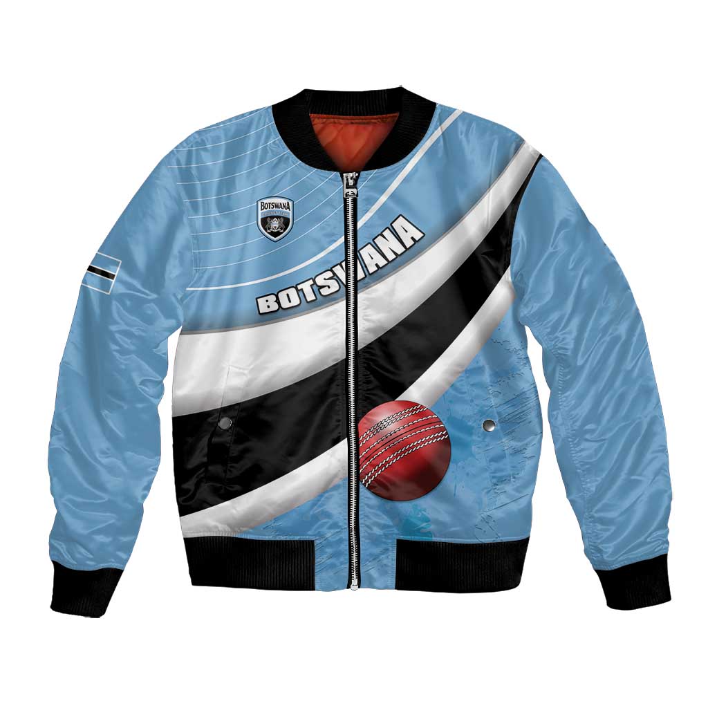 Custom Botswana Cricket Bomber Jacket Go Champions Baggy Blues - African Pride
