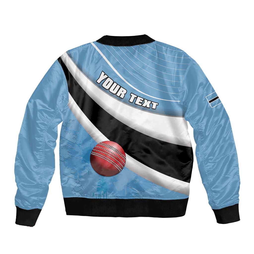 Custom Botswana Cricket Bomber Jacket Go Champions Baggy Blues - African Pride