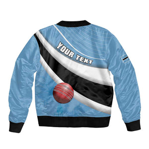 Custom Botswana Cricket Bomber Jacket Go Champions Baggy Blues - African Pride